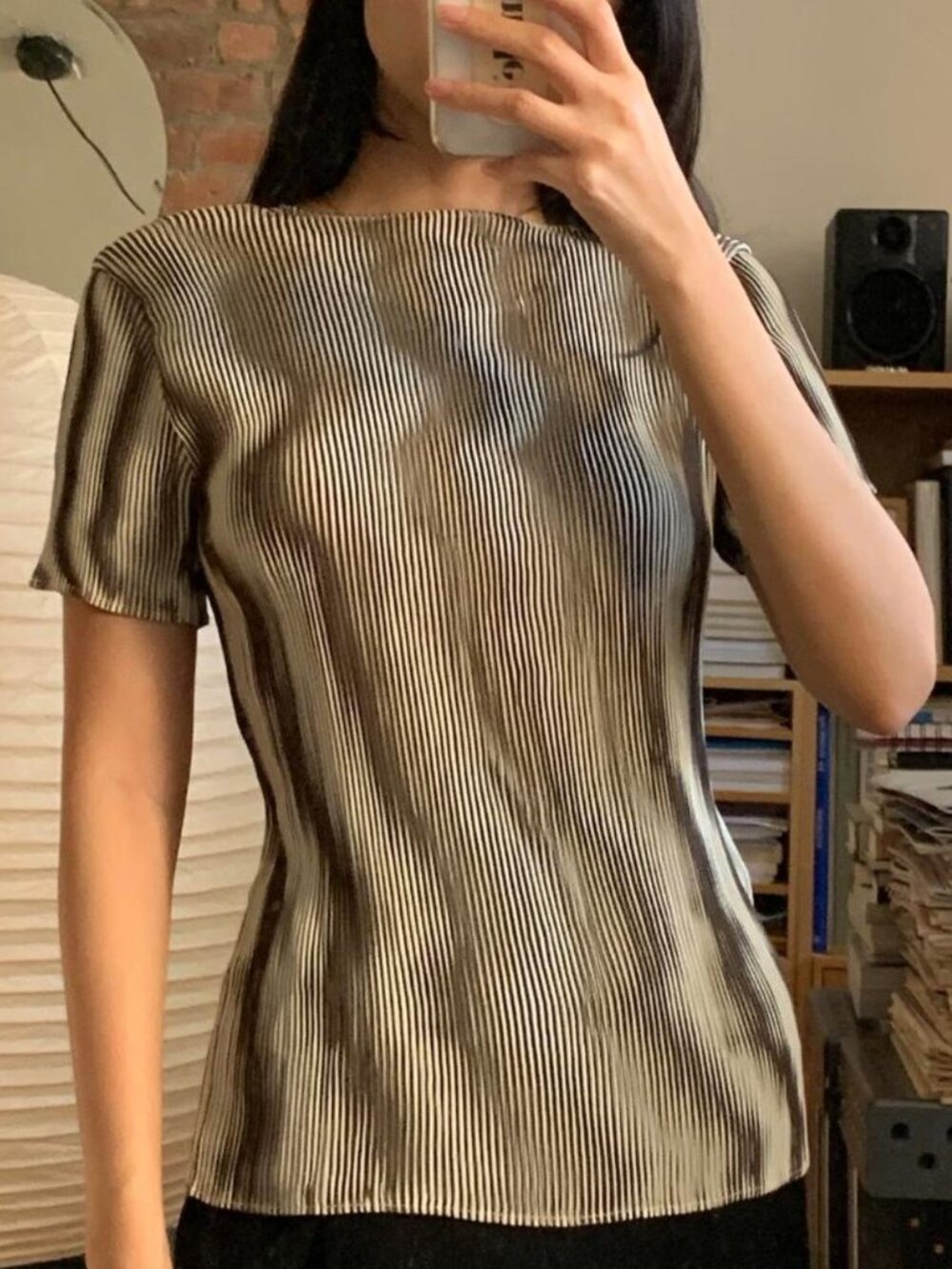 Issey Miyake Pleated Noise Top